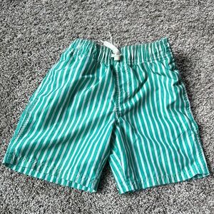 Cat & Jack Teal and White Striped Shorts